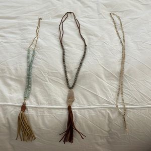 Tassel necklaces